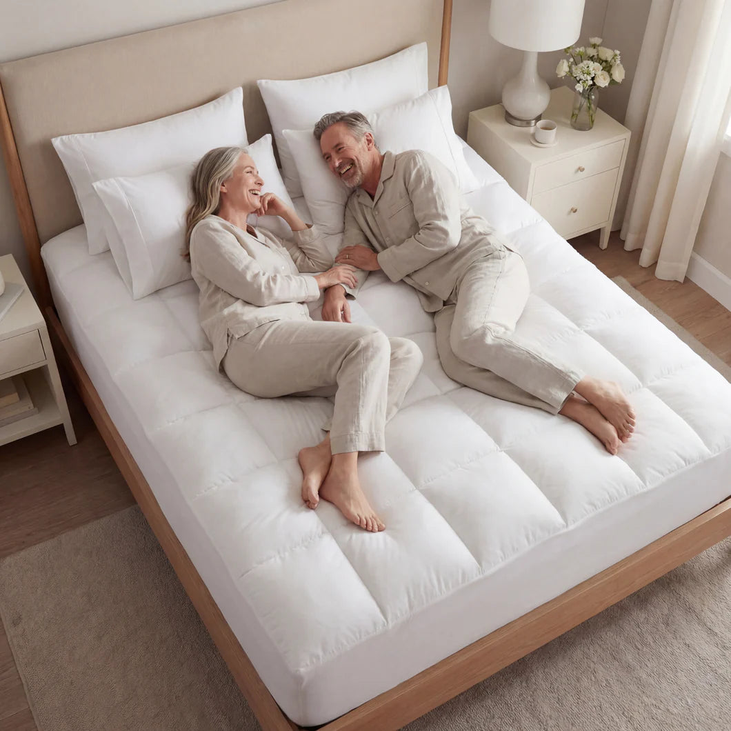 Surmatelas matelassé haut de gamme 1000 g/m² extra épais et luxueux — Respirant et moelleux