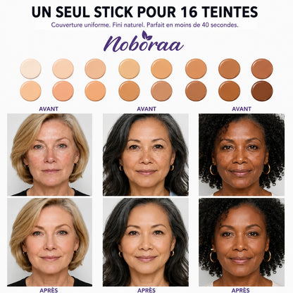 Noboraa Nuance™ — Fond de Teint Stick pour Peaux Matures