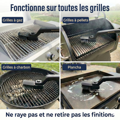 Noboraa GrillMaster Pro™ — Brosse à barbecue électrique sans fil