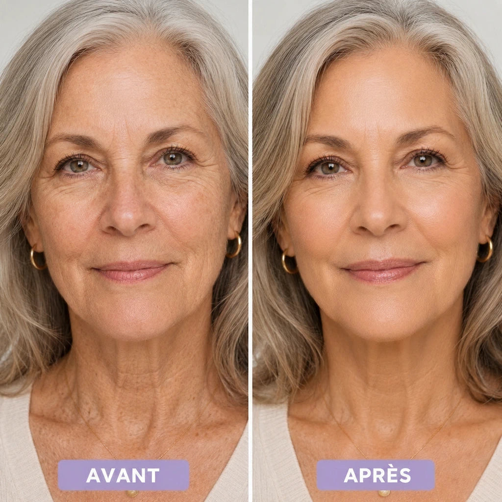 Avant / après : le teint retrouve de la fraîcheur sans effet masque